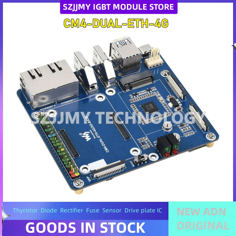 Compute Module 4 expansion board, dual Gigabit Ethernet ports 5G/4G USB3.0, Raspberry Pi CM4