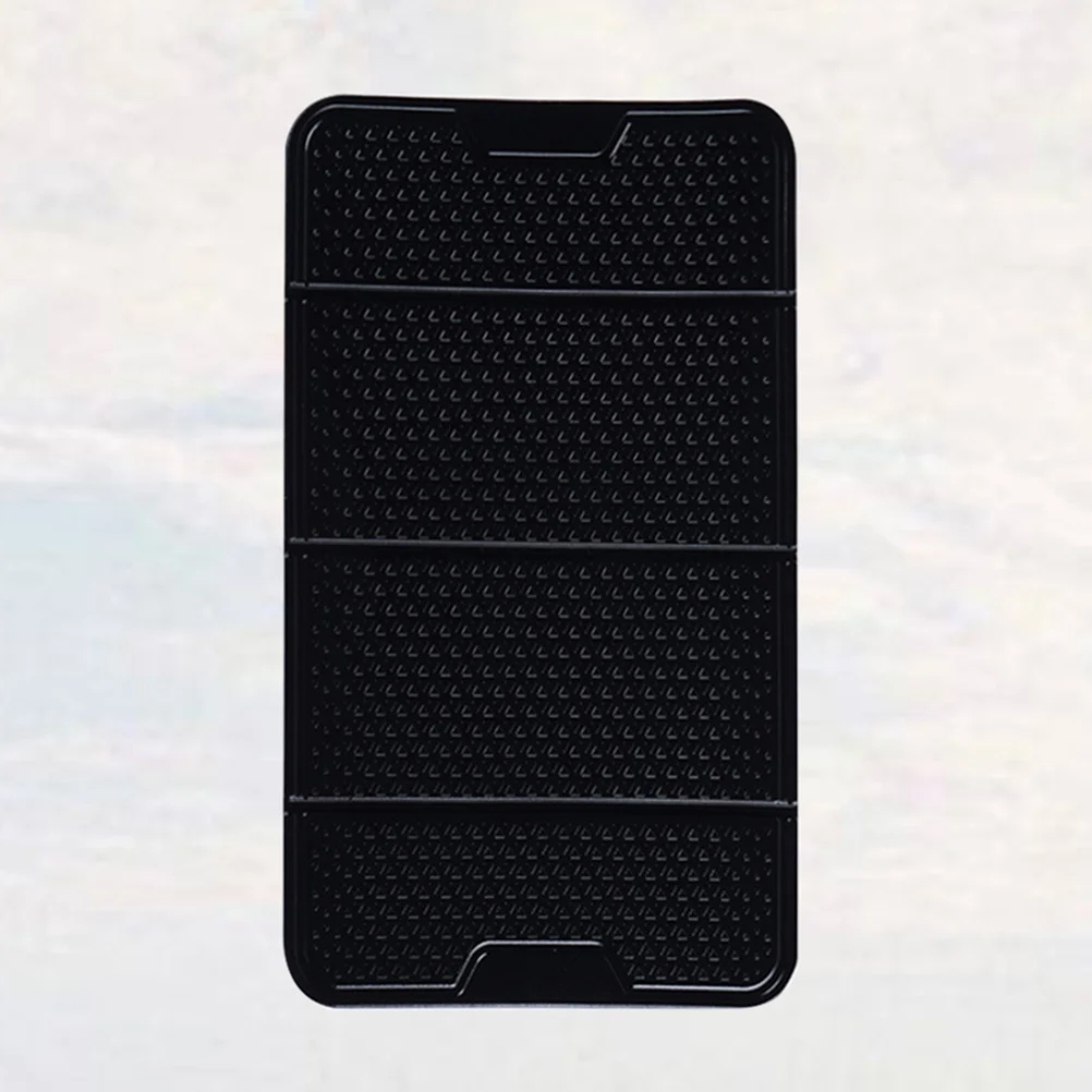 

PU Folding Non-Slip Mat Phone Stand Holder for Car Dashboard Mount Table Use Multi-Angle Adjustable Mobile Support Black