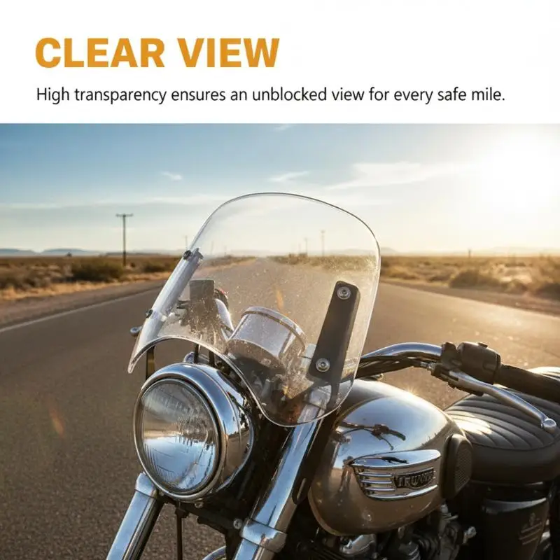 Motorcycle Headlight Windshield Wind Deflector Windscreen Universal For The Most Models