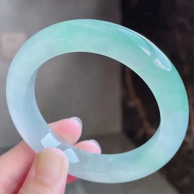 high quality bangle ice bangle seed jadeite jade bracelet sunny green bracelet green floating light sunny seed ice jade bangle