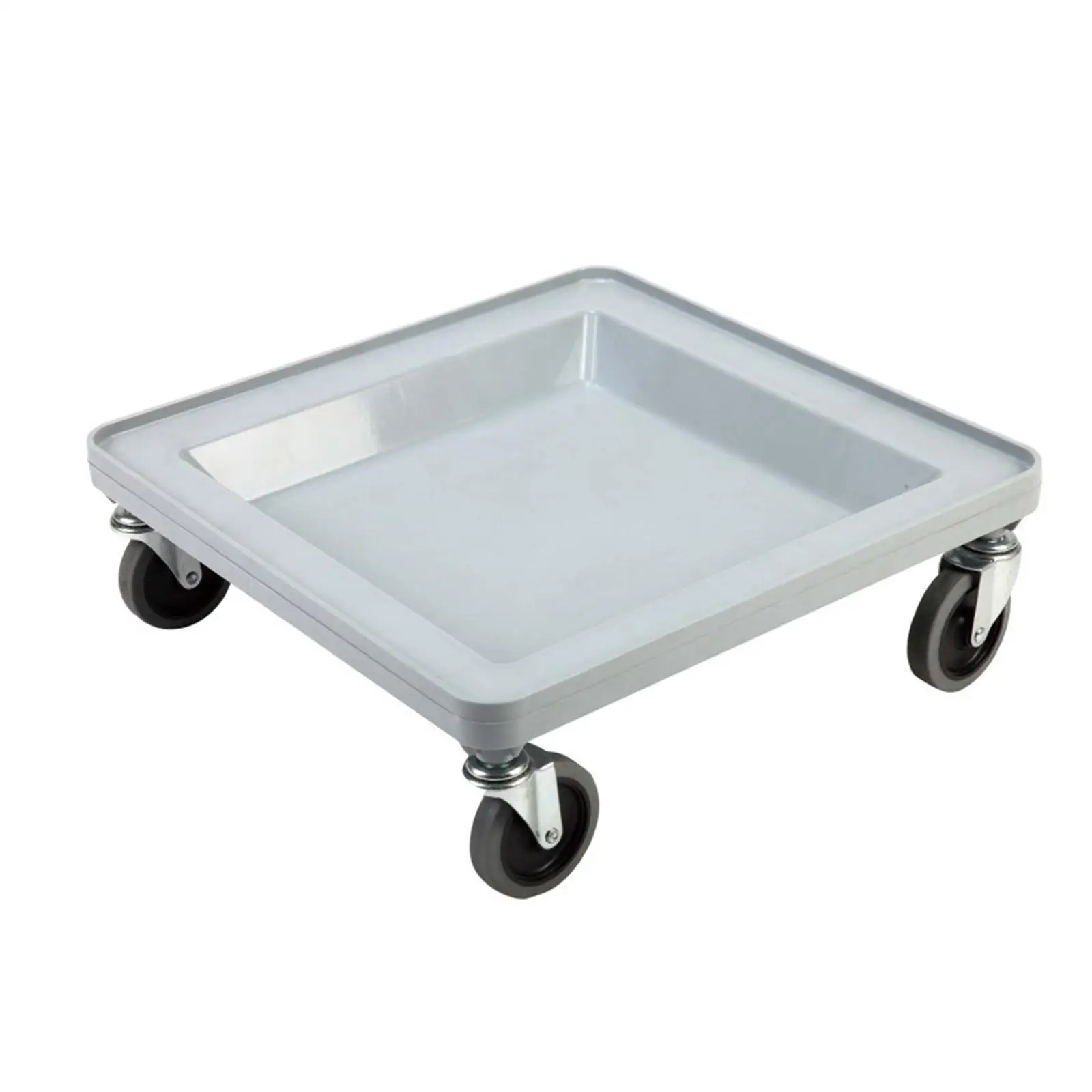 Rolling Cup Rack Cart Mobile Dish Holder Moving Dolly Metal PP Wheeled Trolley for Catering Tableware Transport