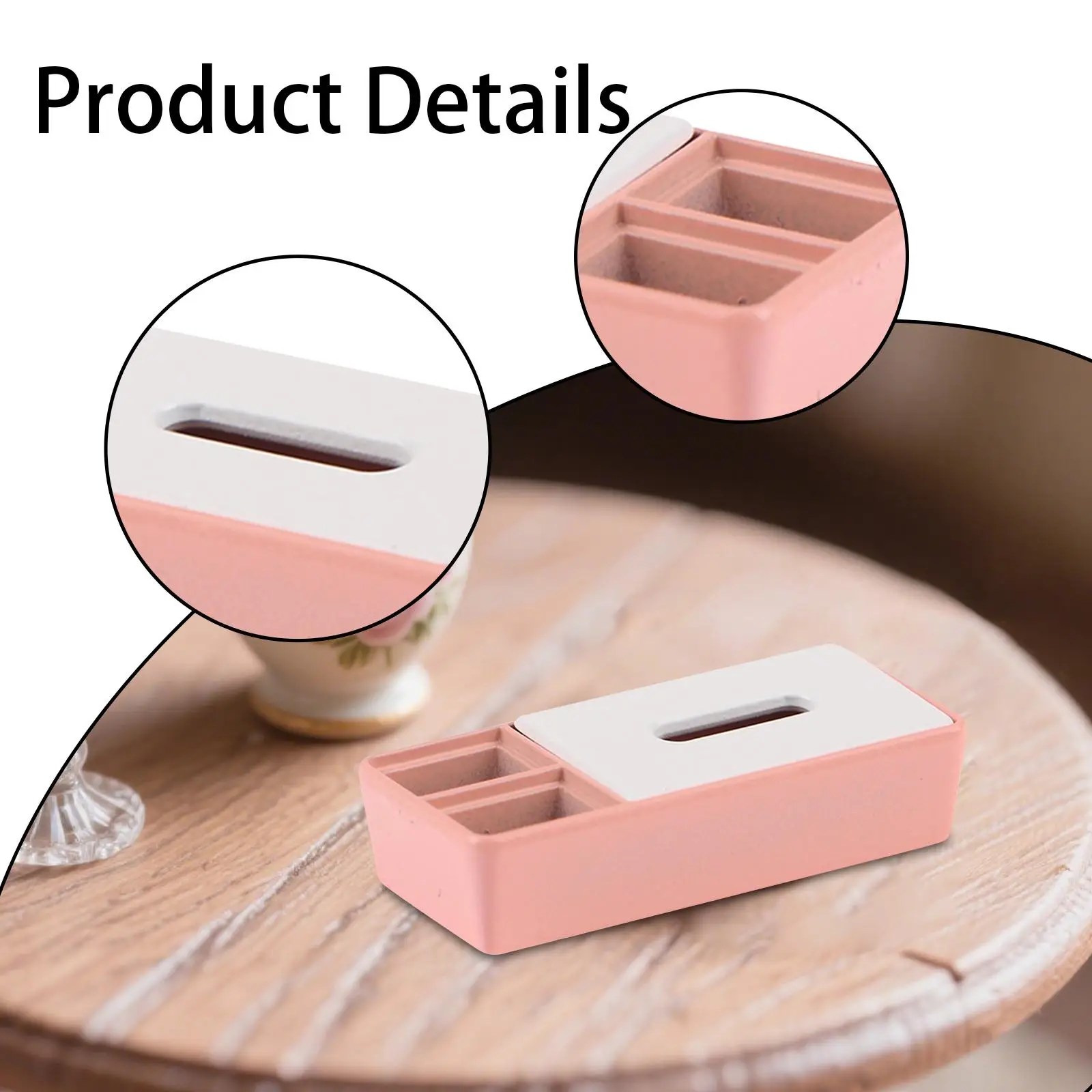 Miniatur Puppenhaus Tissue Box Puppenhaus Dekoration Desktop Organizer Moderne Rechteck Puppen Haus Zubehör Tissue Halter