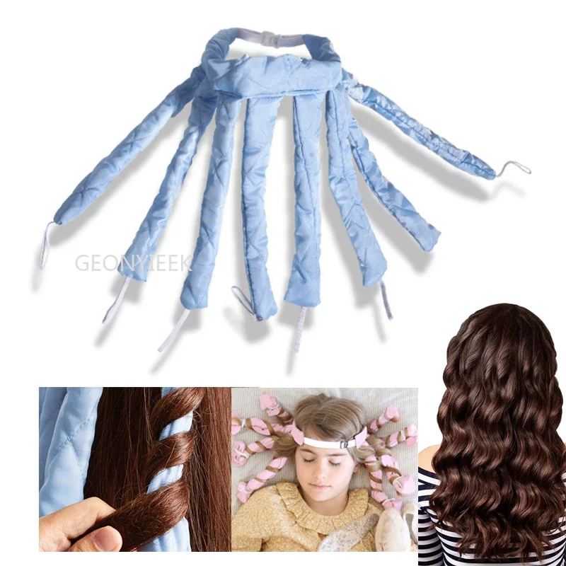 Lazy Hair Curler Hair Rollers Heatless Curling Rod Headband Curls Silk Ribbon Sleeping Soft Wave Formers No Heat Curls Ribbon