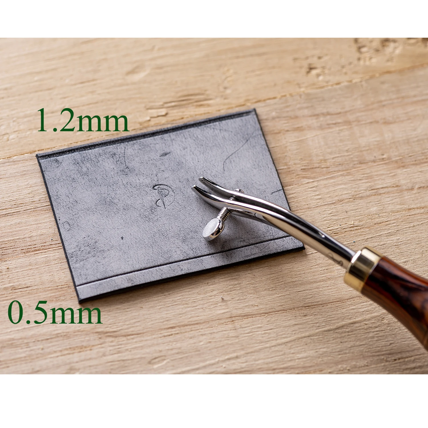 Leather Edge Creaser/Groover Adjustable Stitch Line Pressing Tool 0.5/1.2/1.5mm Leather Edge Groover Leather Craft Tool