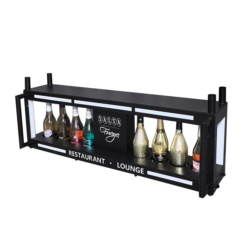 Bar luminous bar champagne king wine rack, foreign brings out the atmosphere of 8 wine racks