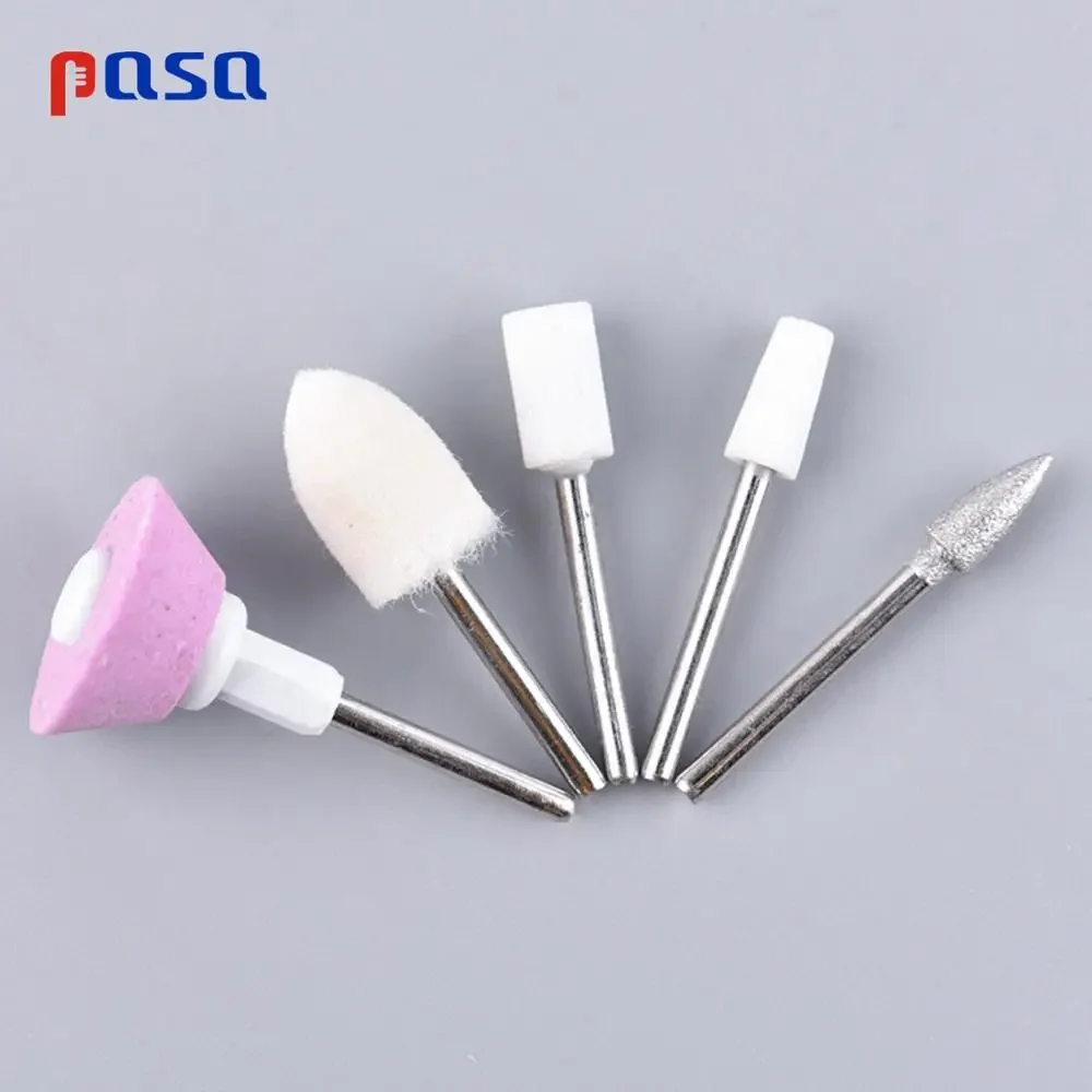 5 ピース 2.34 ミリメートルネイルドリルビットセット電気マニキュアペディキュアツールセラミック研磨ヘッド