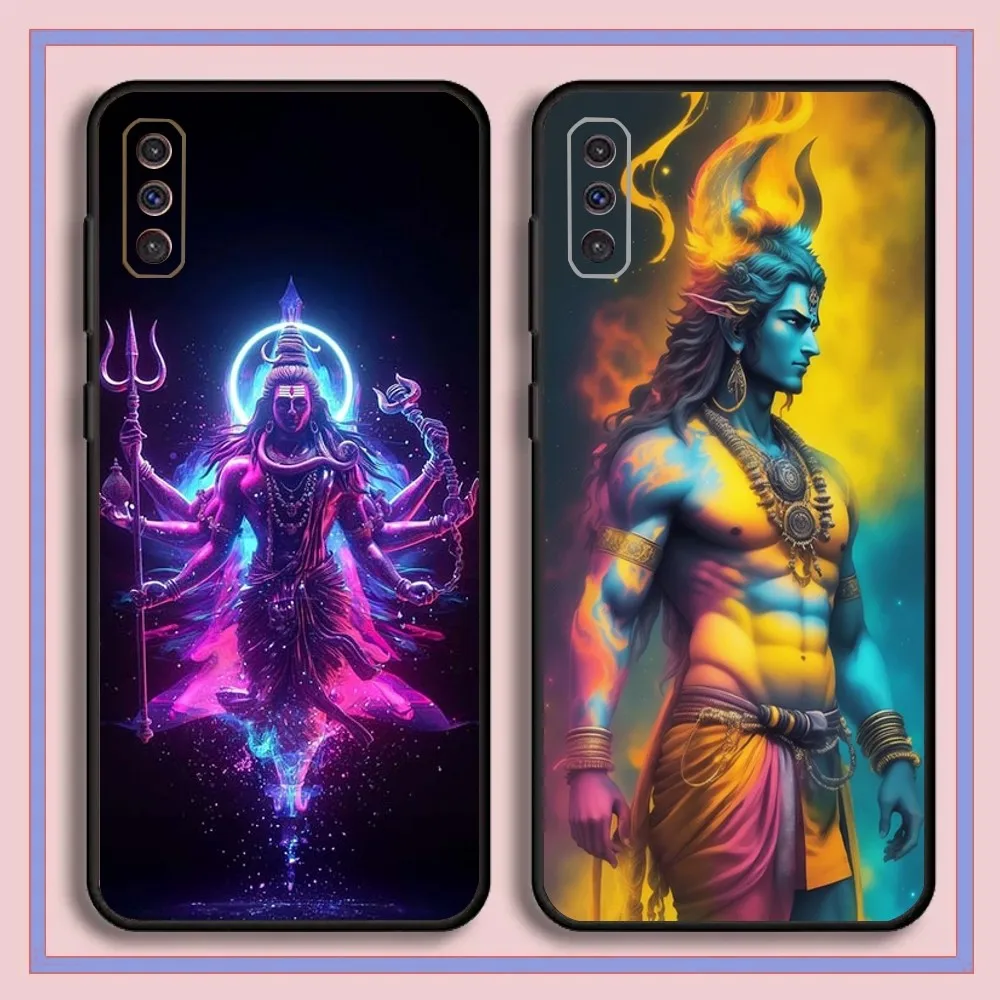 L-Lord S-Shiva H-Hindu God Phone Case For Samsung Galaxy A13,A21s,A22,A31,A32,A52,A53,A71,A80,A91 Black Cover