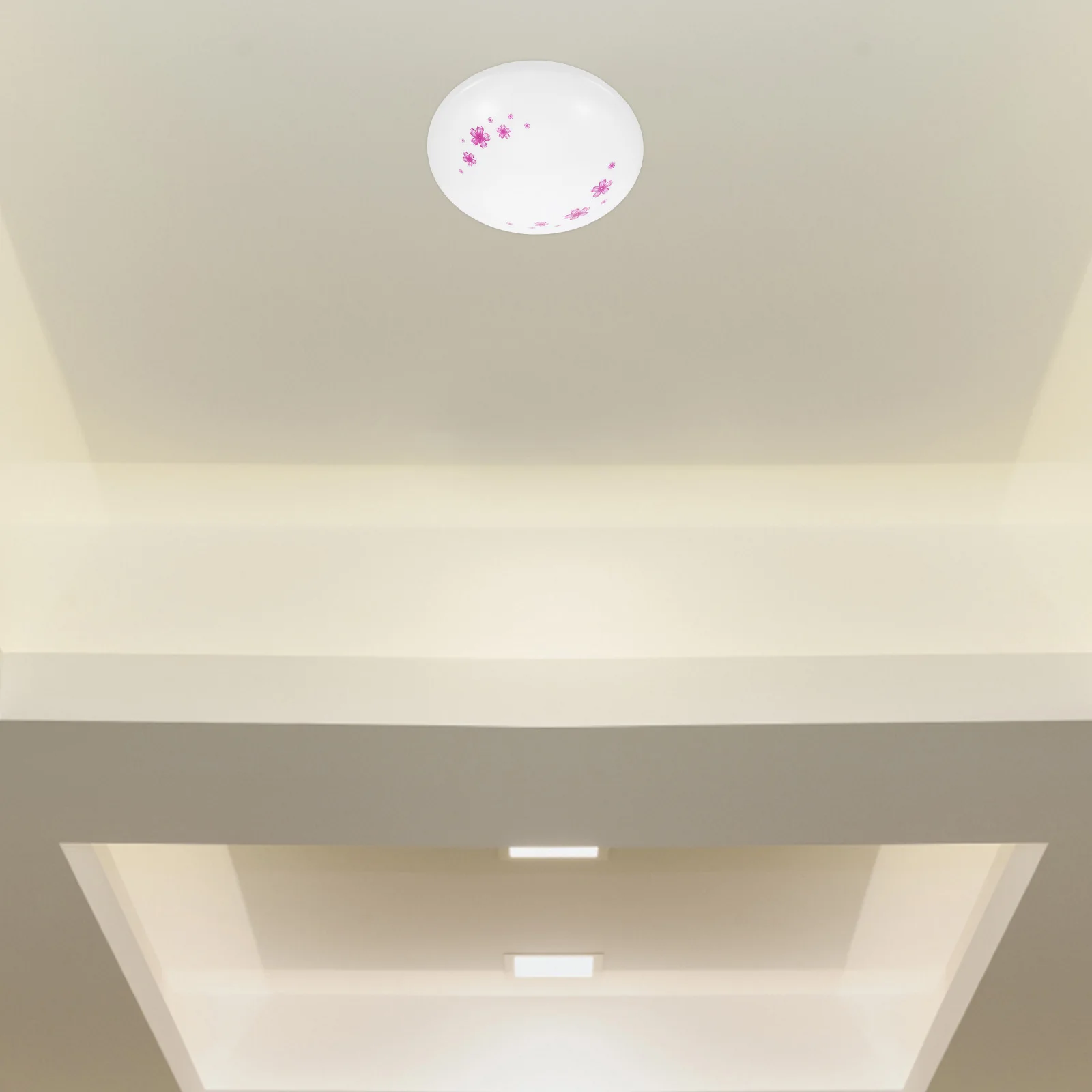 

Японский стиль вишневый цвет круглый светильник абажур потолочный чехол для спальни, прихожей, гостиной, кухни, прочный пластик