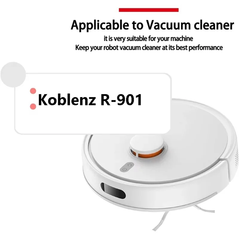 A21F-Robot Vacuums Accessories For Koblenz R-901 Replacement Side Brush Roller Hepa Filter Mop Cloths Rag Spare Parts