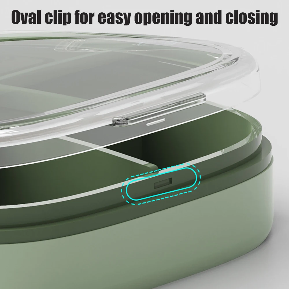 1Pcs Medicine Organizer Pill Container 4/6 Section Travel Pill Box Airtight Vitamin Box Portable Pill Holder Large Compartments