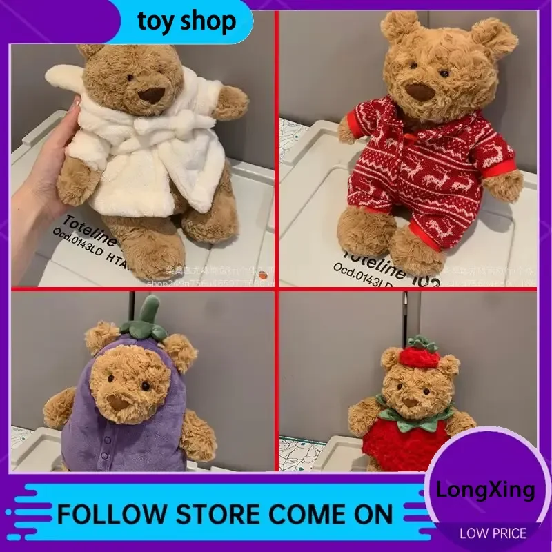 

Халат Барселона, медведь, желейное пятно, мягкая игрушка, детский успокаивающий компаньон, баклажан, клубничный медведь, кукла, праздничный подарок