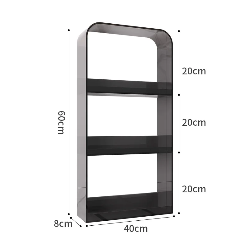 

Modern light luxury acrylic bathroom transparent wall rack