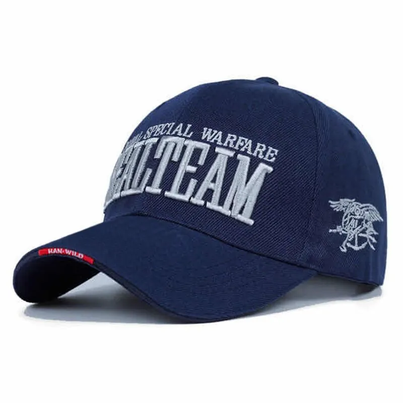 SEALTEAM Letter Embroidery Baseball Caps Spring and Autumn Outdoor Adjustable Casual Hats Sunscreen Hat