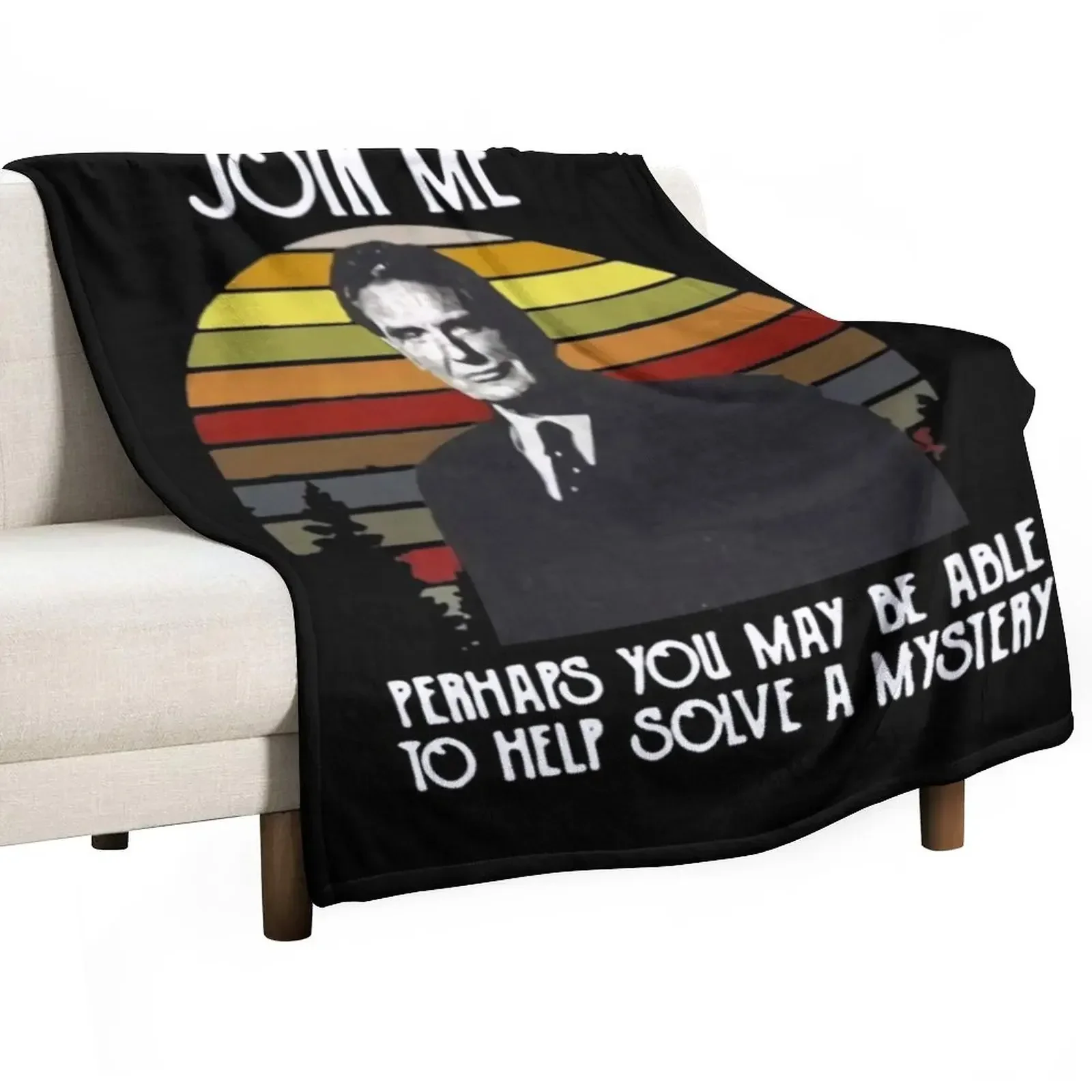 

Join Me Perhaps You May Be Able To Help Solve A Mystery Throw Blanket Furry Nap Blankets