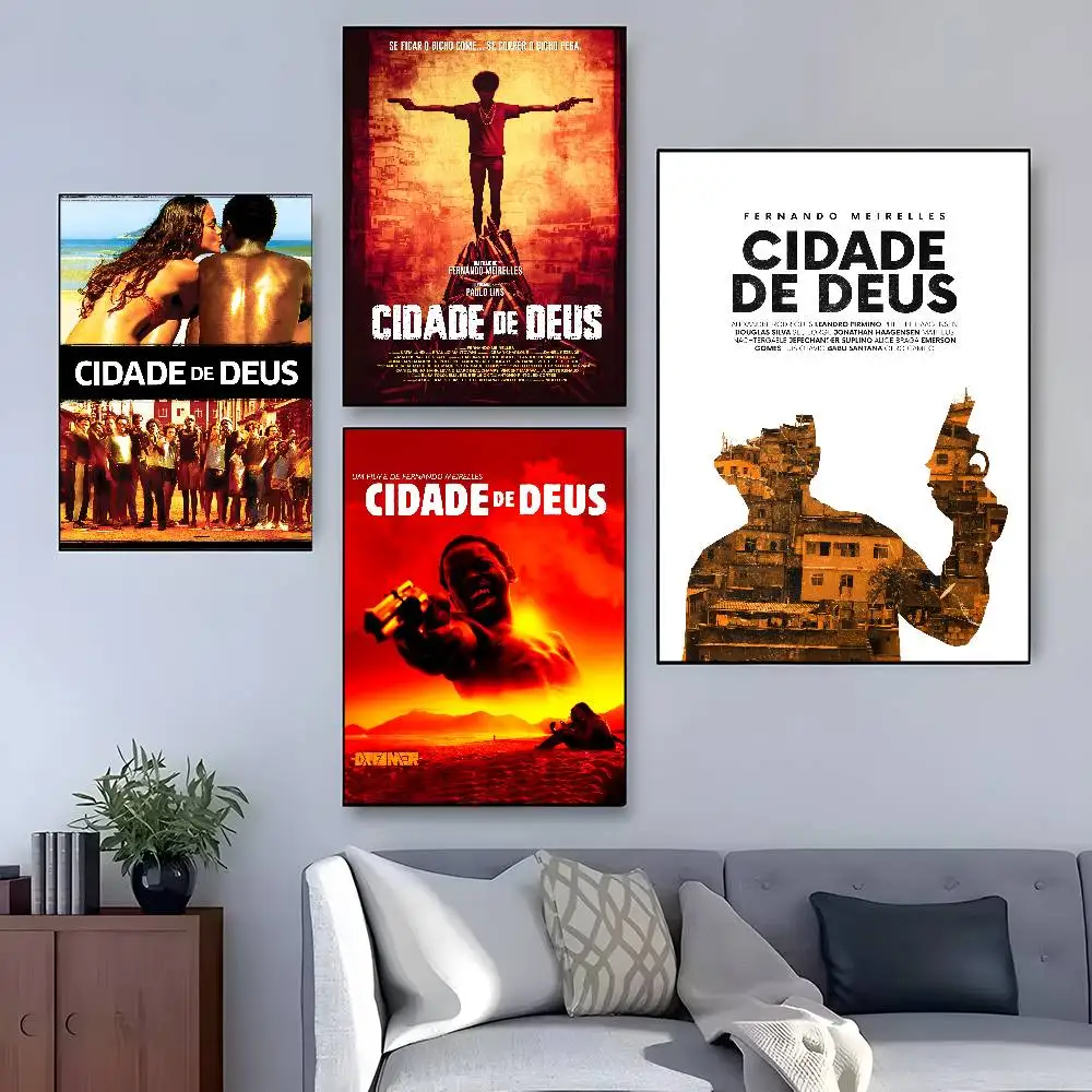 مدينة الله ملصق فيلم الرعب HD الفن لزجة جدار مقاوم للماء غرفة المعيشة المنزلي غرفة نوم بار الديكور الجمالي #2