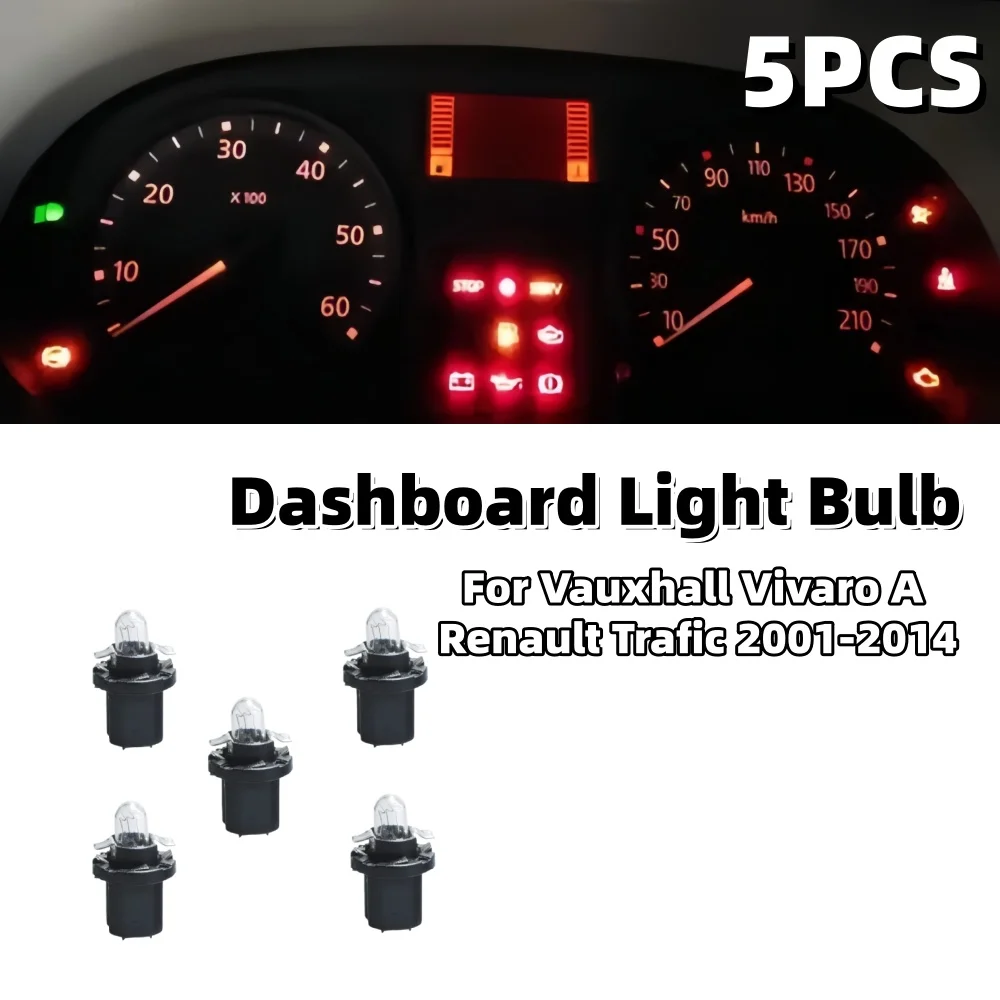 

Car Dashboard Light Bulb Car Light Instrument Dashboard Shifter A/C Panel Light For Vauxhall Vivaro A Renault Trafic 2001-2014