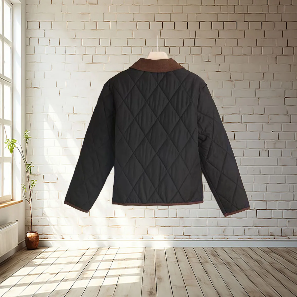 秋と冬の女性向けの韓国風コントラストカラーのコットンジャケット、短くて短い、厚くて多用途なジャケット