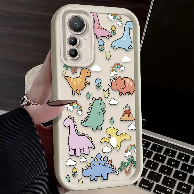 لطيف الكرتون ديناصور نمط جراب هاتف ل Xiaomi Mi 15 الترا 14 13 12 12S 12X 11 لايت 5G NE 13T 12T 11T 14T برو غطاء ناعم #5