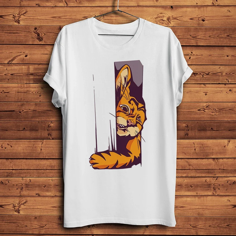 Trapped Cat Meow Struggling Funny 3D TShirt,Short Sleeve O-neck Casual Tee,Unisex Streetwear T Shirt,Breathable Print