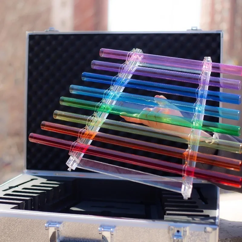 432/440HZ Crystal Harp C Tone Transparent Quartz Harp Healing and Meditation String Instrument Professional Musical Instruments