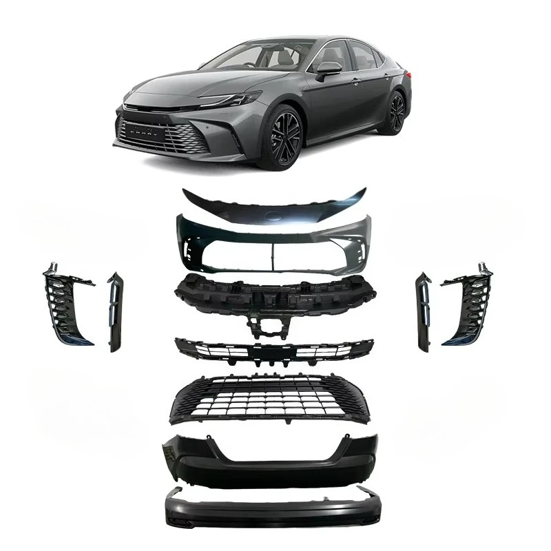 New ABS Plastic Auto Body Kit with LED Headlight & Tail Light Front Bumper Grill for Camry 2024