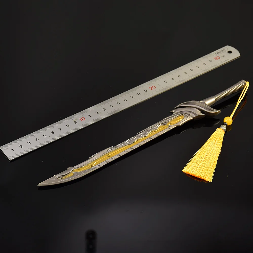 Naraka:Bladepoint 30cm Xuanwen Jinghong Blade Game Peripheral All Metal Samurai Katana Sword Model Collection Craft Toys Gifts