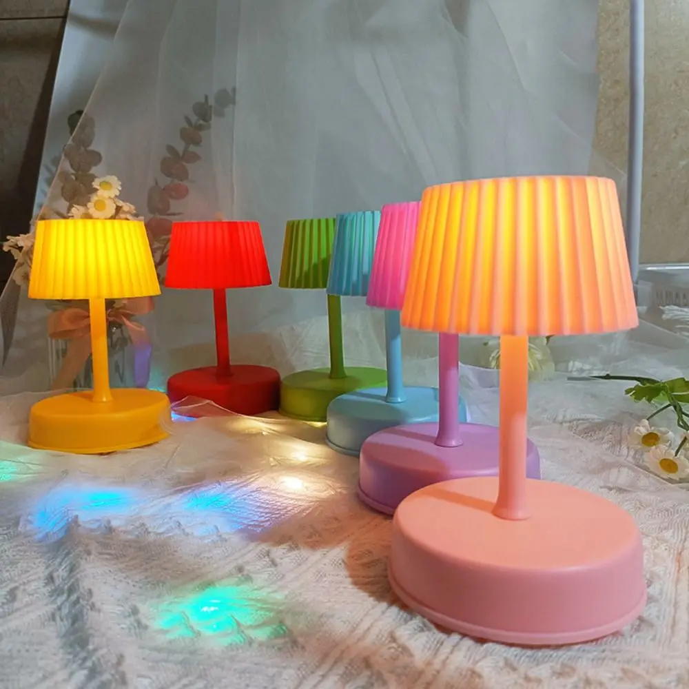 

Mini LED Table Lamp Romantic Retro Music Night Lights Creative Exquisite Bedside Lamp Living Children Bedroom Bedside