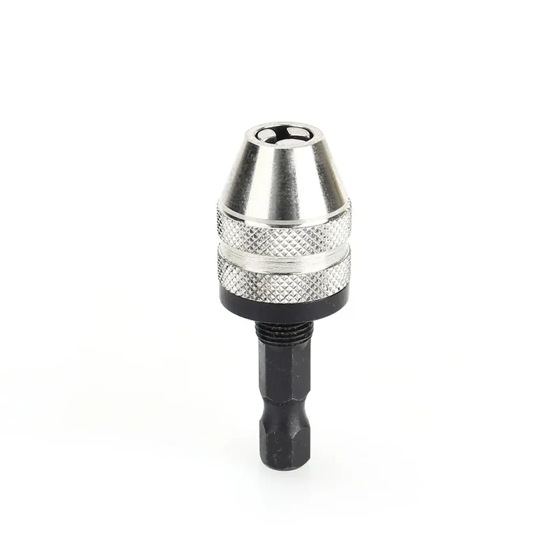 Multi functional keyless drill chuck Black hexagonal shank adapter Mini Fried Dough Twists drill bit conversion