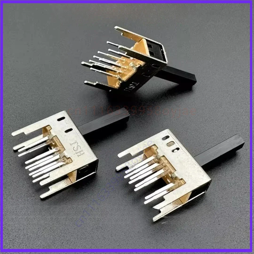 100pcs for tsh toggleswitch ss23d14g15 slide switch double row 8-pin 3-position, ideal for amplifiers, audio equipment, and more