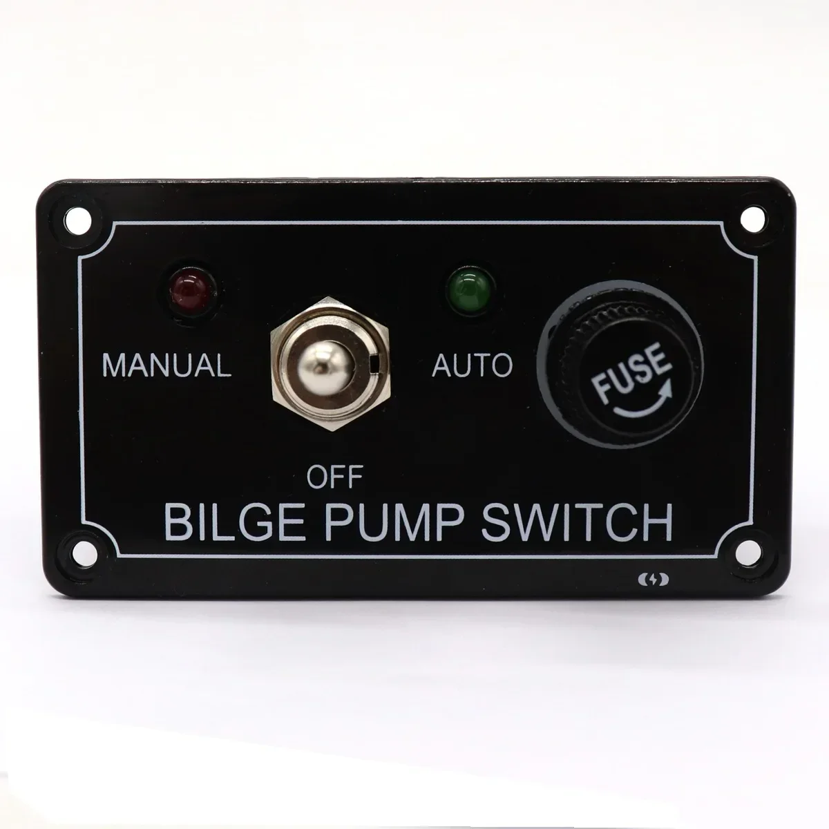 1 set of rocker 12V DC marine switch panel with protection MANUAL - OFF- AUTO