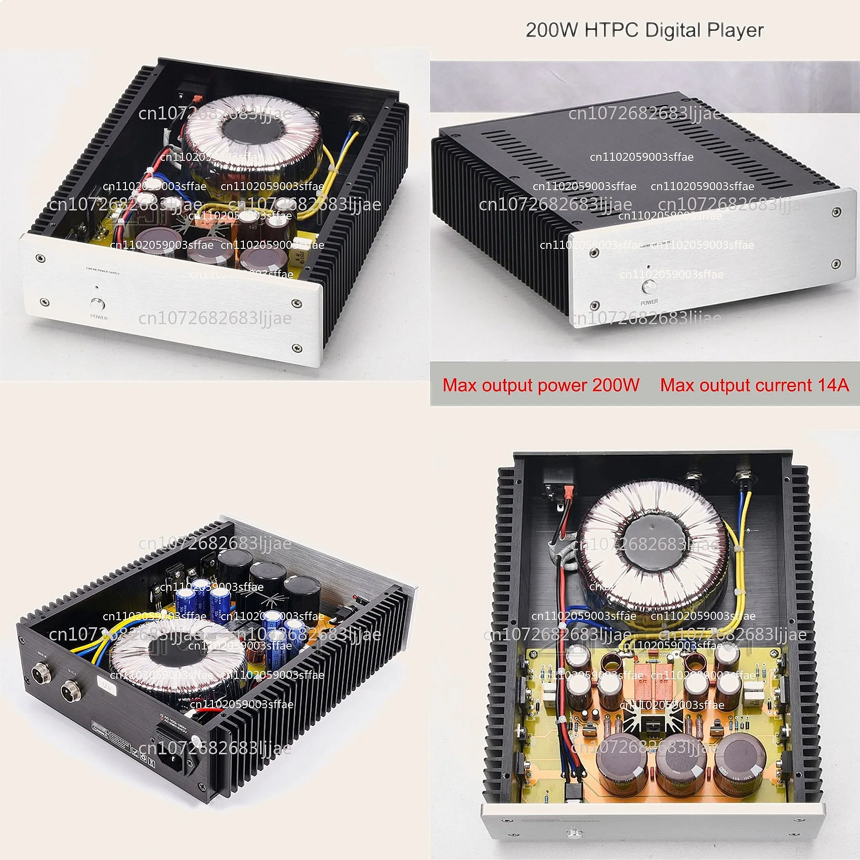 Linear Power Supply 12V 19V 24V for HIFI Amp Home Audio 200W High Current HTPC
