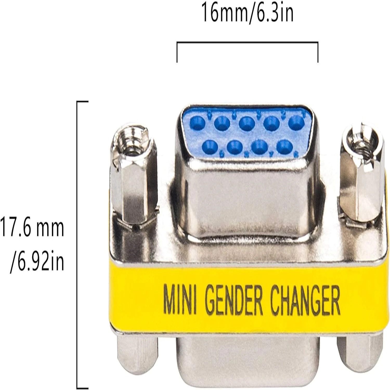 LinkStable high-quality RD232F2F DB9 Serial RS232 COM Gender Changer - essential accessory for reliable USB to RS232 Serial Cabl