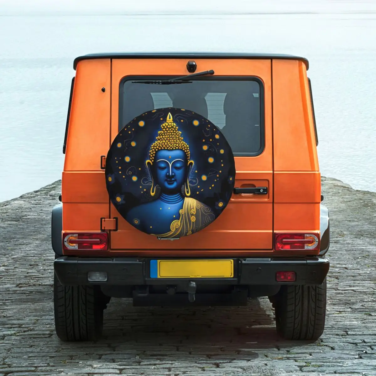 Buddha Art Drawing Tire Cover Wheel Protectors Weatherproof Universal for Jeep Trailer RV SUV Truck Camper Travel Trailer