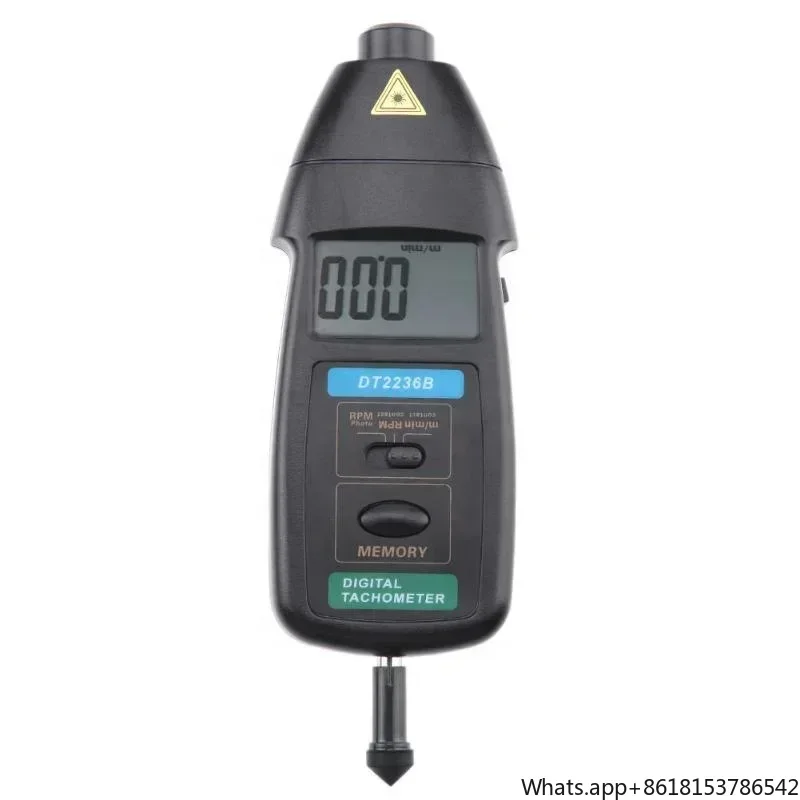 Portable Digital RPM contact Photoelectric Tachometer