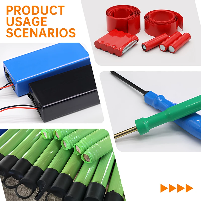 3m PVC-Schrumpfschlauch, Breite 23mm ~ 500mm, 18650 Lipo-Akkupack Isolierfolie, Batterieschutzfolie – Detail 6