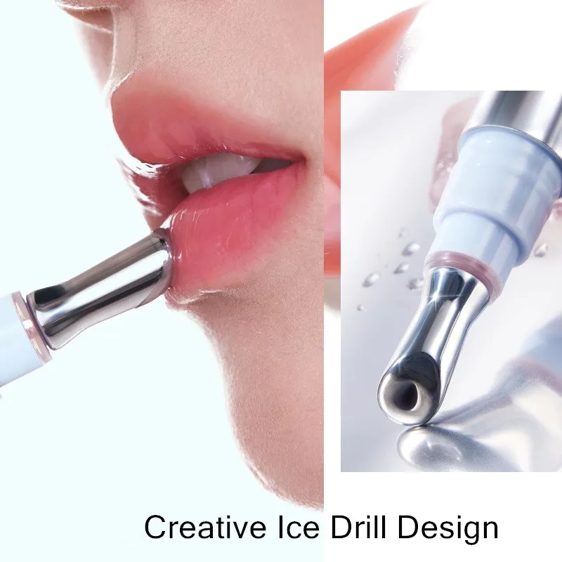 Judydoll Lip Glaze Liquid Lipstick Ice Drill Head Moisturizing Lip Tint Mirror Watery Gloss Lip Balm Plumper Lips Easy To Apply