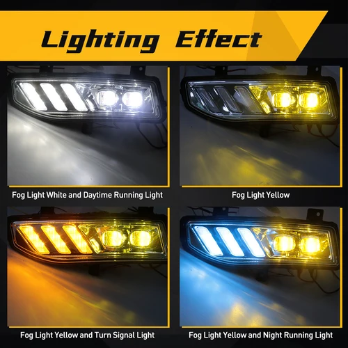 Imagen 2 del producto Lámpara antiniebla LED, luz de circulación diurna DRL para Nissan Sentra 2020 Xtrail Rogue Kicks 2017 2018 2019 2020 Qashqai 2019 2020