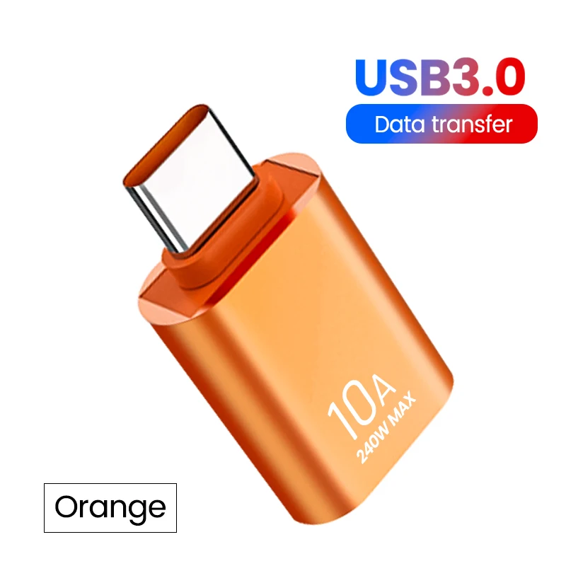 10A OTG USB 3.0 To Type C Adapter USB Female To Type c Male Fast Charging adadpter OTG USB C For Xiaomi Samsung Laptop PC image 3