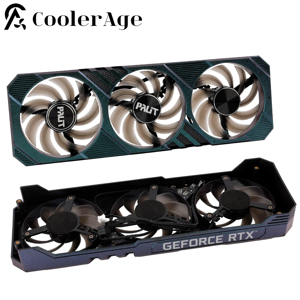 For Palit RTX 3060 Ti 3070 3070 Ti Gaming Pro Video Card Fan with Shell RTX3060Ti RTX3070 RTX3070Ti Graphics Card Fan with Case