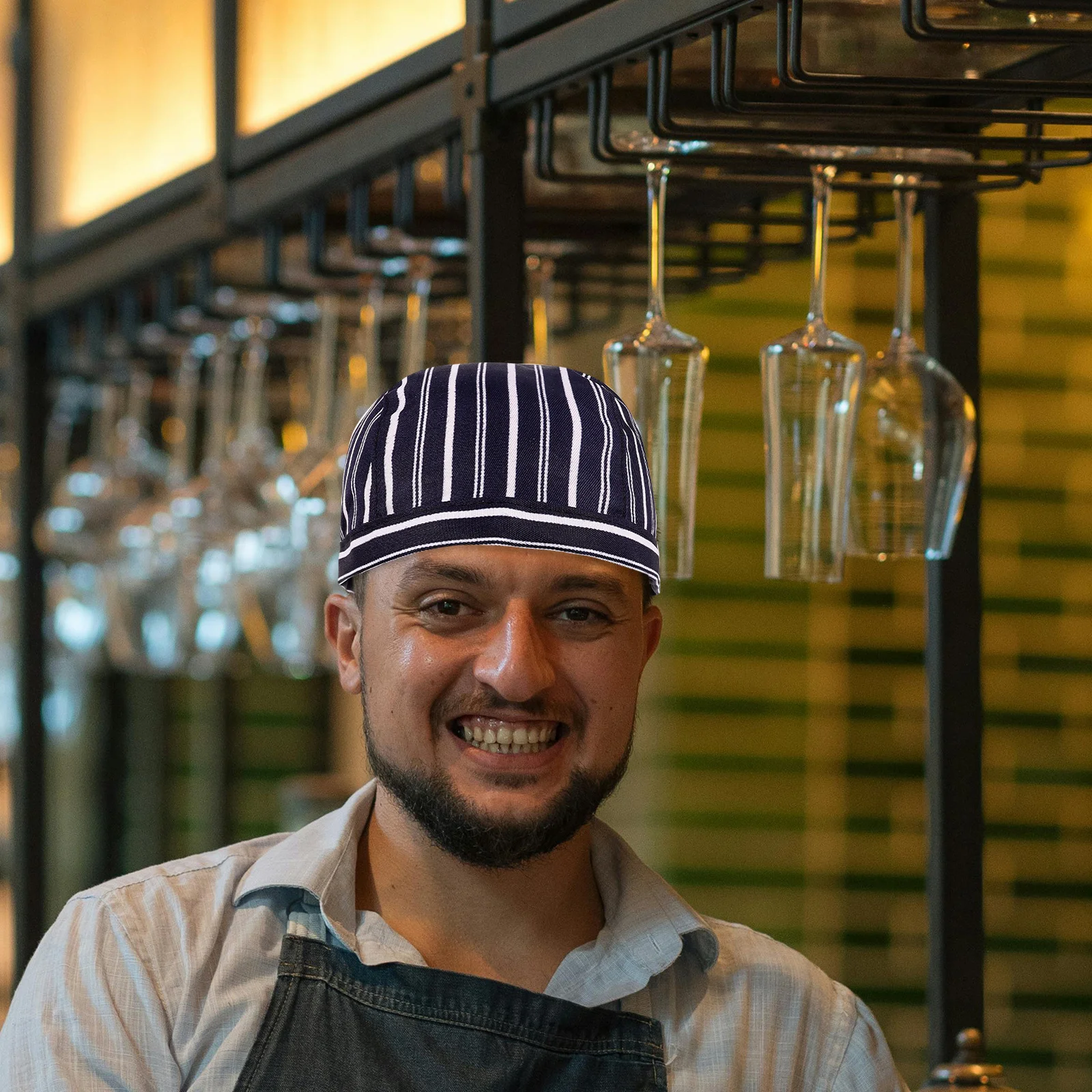 Chapeaux de Chef unisexes réglables, 2 pièces, chapeau de cuisine pour Restaurant, café, boulangerie, gril, uniforme, chapeau en tissu léger