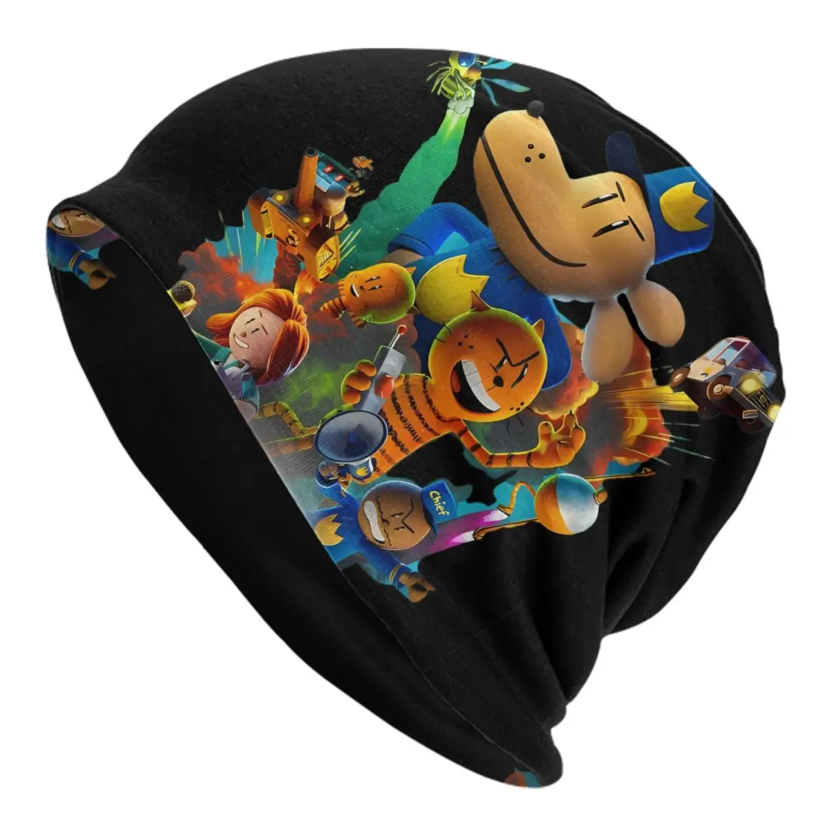 Custom Cartoon Dogs Hot Skullies Beanies Caps Winter Warm Knitted Hat Men Women Fashion Adult Comic Bonnet Hats Outdoor Ski Cap