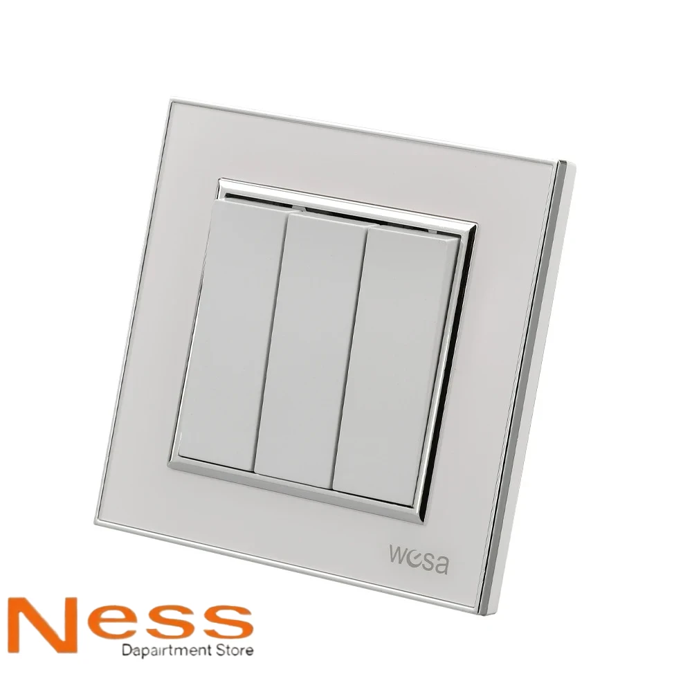 NESS مرآة أكريليك 2 USB مقبس الحائط الأبيض مع منفذ كهربائي قياسي الاتحاد الأوروبي التوصيل الأرضي مقبس الطاقة مثبطات اللهب #4