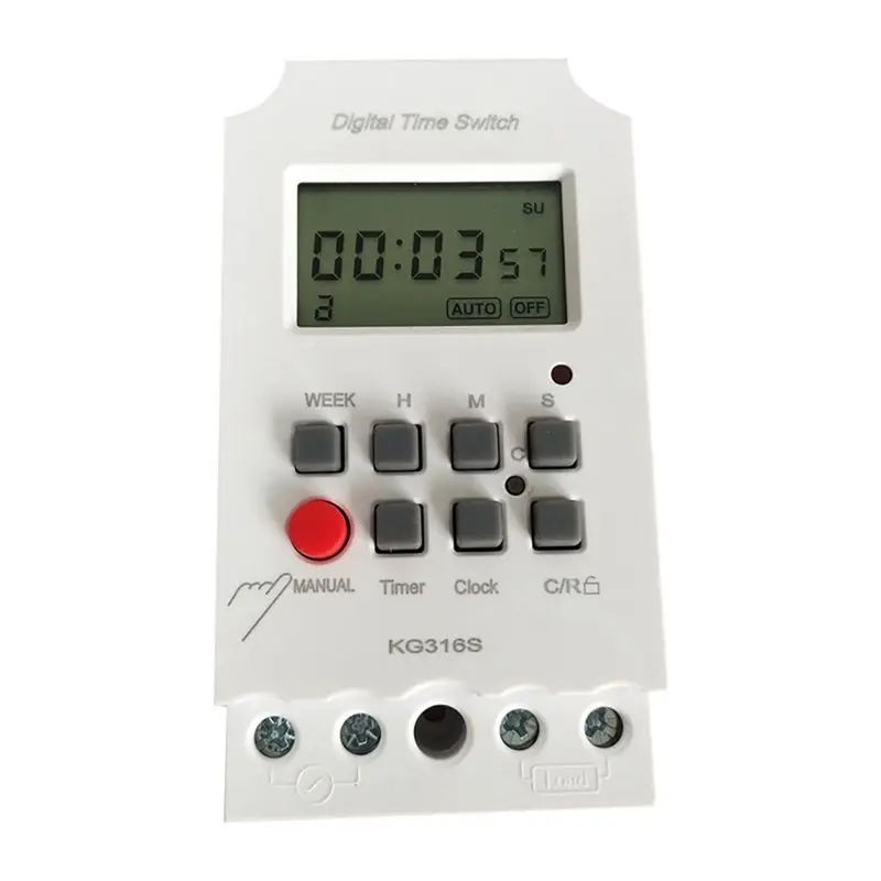 A98E-220VAC 25A KG316S Microcomputer Second Control Switch Automatic Electronic Programmable Power Timer Switch