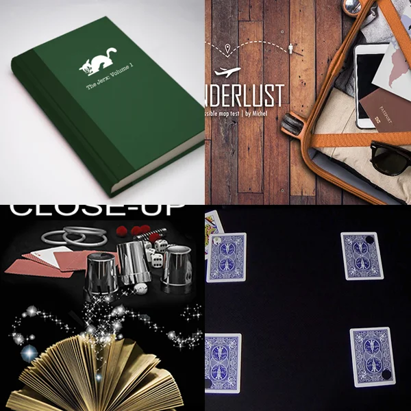 The Jerx Vol 1 by Andy Jerx，Wanderlust by Vernet，Sleightly Close-Up by Wolfgang Riebe，The Whole Matrix by Richard Griffin magic