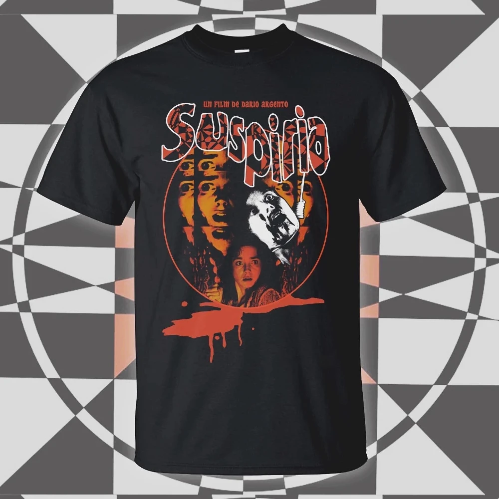 

Suspiria T-Shirt Clothing Graphic Short Sleeve Shirt Unisex Men Women All-Season Men's T-Shirt Black Casual Crew Neck Cotton Tee