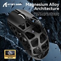 ATTACK SHARK R3 Magnesium Alloy Mouse, Wireless 8K Mouse, 46g SUPERLIGHT Mouse, PixArt PAW3395,DPI 26000,