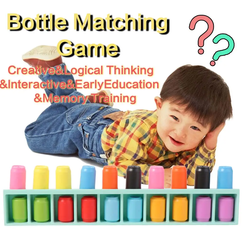 Creative Bottle Matching Game Logical Thinking Early Education Montessori Color Sorting Interactive Color Recognition