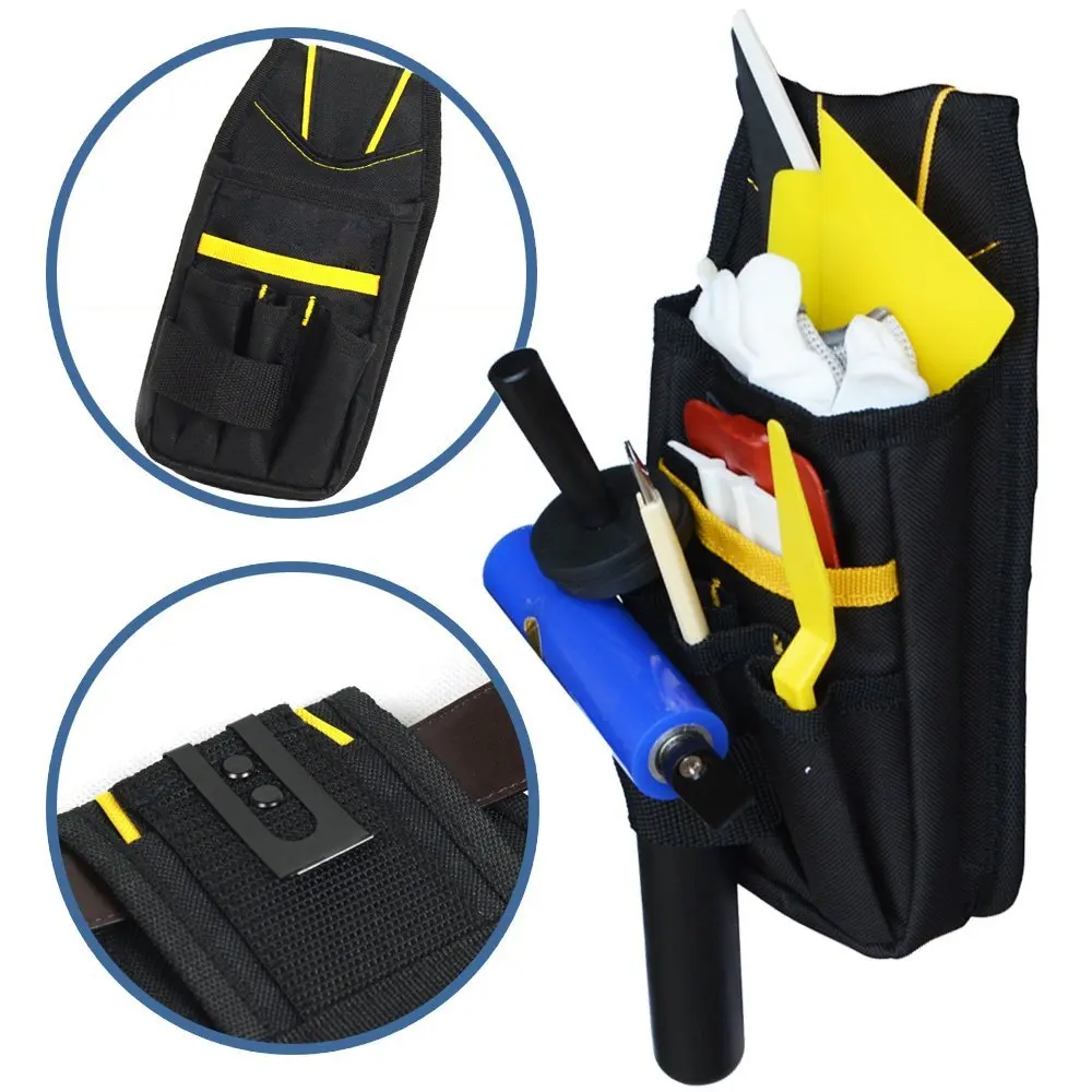 Car Film Application Tools Waist Pack Window Tint Vinyl Wrapping Storage Bag Squeegee Knife Scraper Accessories