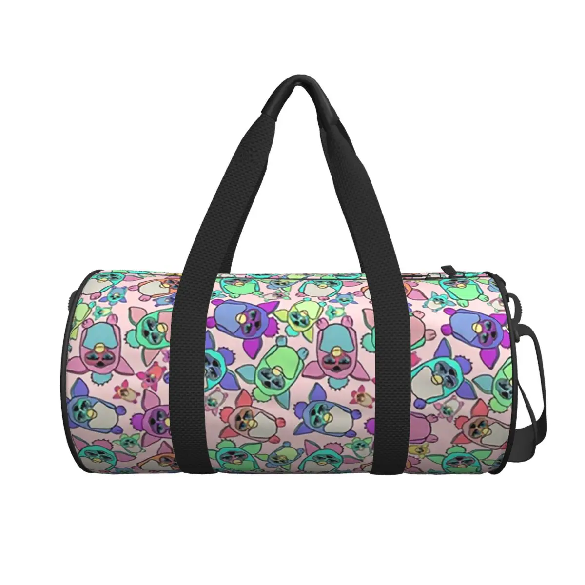 

Furby Army Large Duffle Gym Bag Waterproof Duffle Travel Bags Handbags Fitness bag