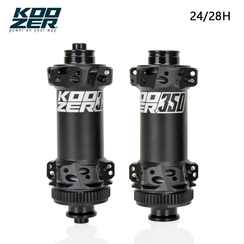 

KOOZER 350 Front Bicycle Hub 24/28 Hole Center Lock Straight Pull Compatible with 5x100/5x135/12x100/12x142mm Bicycle Accessorie
